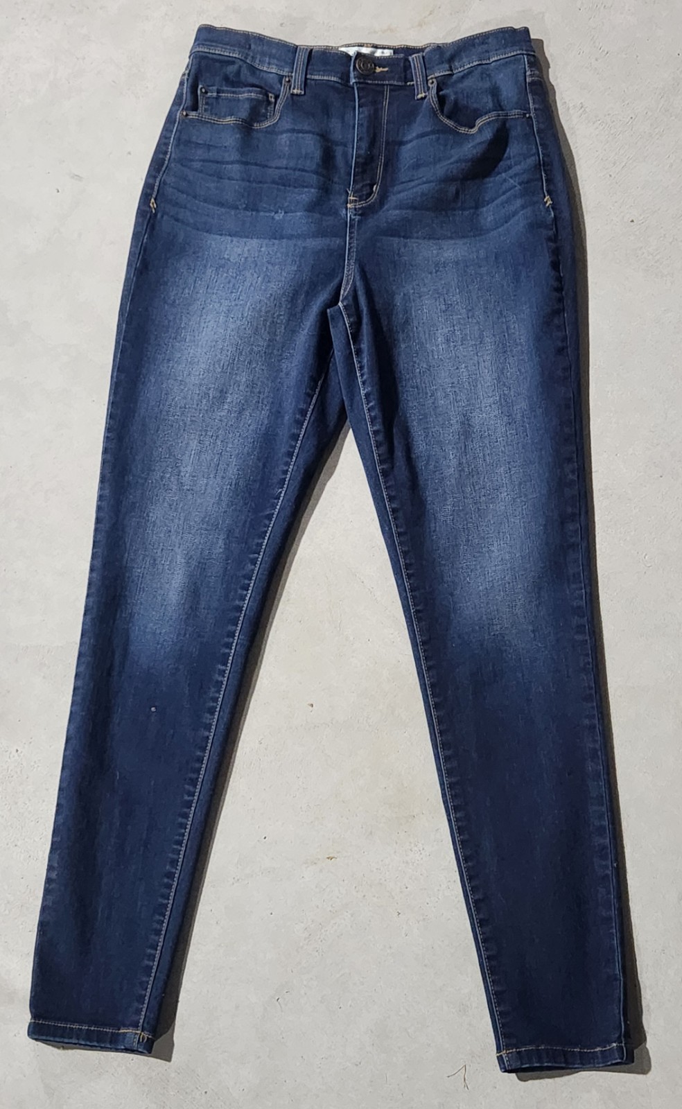 Mudd Super High Rise Jean Legging Jeggings FLX Stretch Dark Wash Juniors Size 13