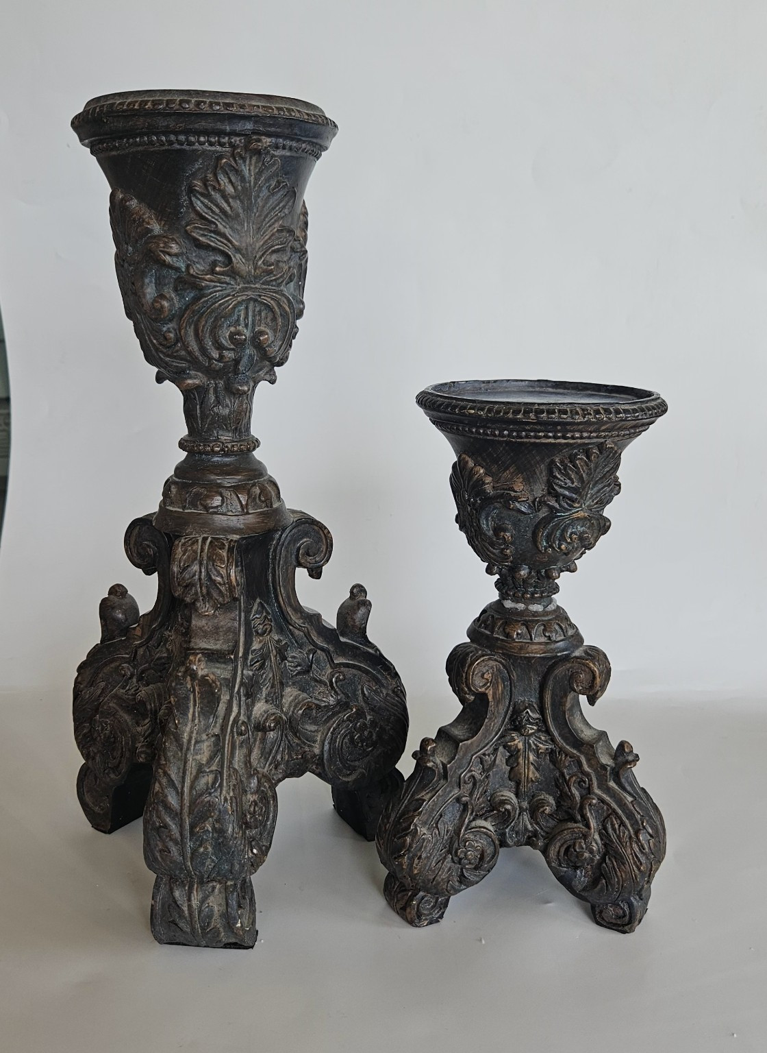 S Rustic Gothic 12" H & 8" H
