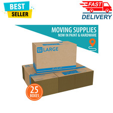 25 Pack Pen Gear Large Moving Boxes 27x15x17.5 Heavy Duty Shipping Packing Kraft