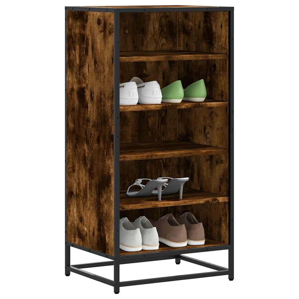 Scarpiera Rovere Fumo 48x38x97,5 cm - Offerta Mobile Scarpe Truciolato