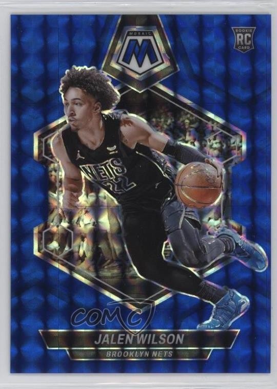 2023-24 Panini Mosaic Rookies Blue Mosaic Prizm 94/199 Jalen Wilson #203 4g8