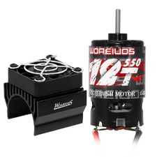 550 Brushed Motor 12T  Heatsink Combo for 1/10 RC Truck Car Slash Arrma Grani...