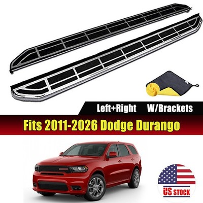 Fits For Dodge Durango 2011-2026 Steps Nerf Side Steps Running Boards W/Brackets