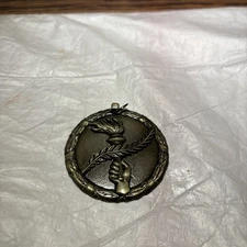 Victory Torch Bronze Medal Award Torch & Palm Branch Medal No Ribbon