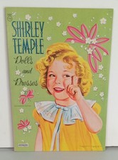 Vintage Shirley Temple Dolls and Dresses 1053 Saalfield UNCUT Mint 1959