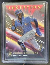 2023 Bowman Inception Junior Caminero Fuchsia Foil #/75 Rays