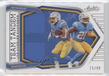 2022 Panini Absolute Team Tandem Materials /99 Austin Ekeler Isaiah Spiller 0w8