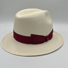 Borsalino Men's Panama hat Straw hat casual Summer Made in Italy authentic