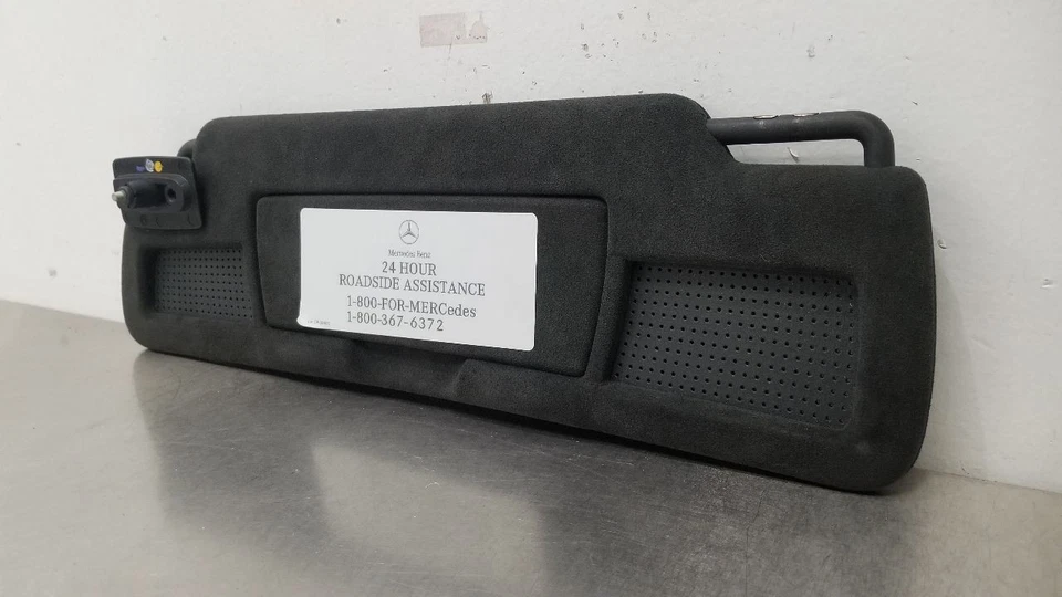 11 MERCEDES BENZ SLS AMG C197 SUN VISOR RIGHT PASSENGER BLACK ALCANTARA - Image 3 of 4