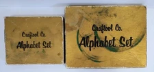  2 Sets Vintage Craftool Co USA Leather Tooling Alphabet & Numbers Stamp Kits