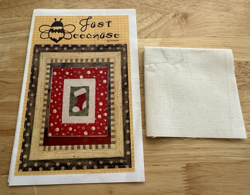 Punch Needle Pattern On Stamped Weavers Cloth STARLIGHT STOCKING Just Beecause