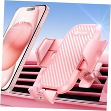 Phone Holder for Your Car  Sturdy  Secure  Air Vent Phone Mount for Pink