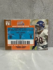 2007 Topps TX Exclusive Super Bowl Ticket Stub #TJ Thomas Jones