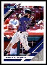 Charlie Blackmon 2019 Donruss #131 Rockies MLB READ FREE SHIPPING AutographDen