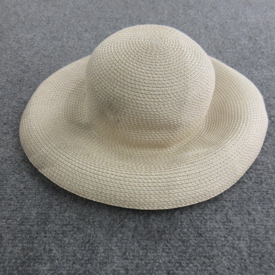 Sombrero Eric Javits Sol Mujer Natural Paja Ala Ancha UPF 50+ Empacable Playa Foto 4 de 4