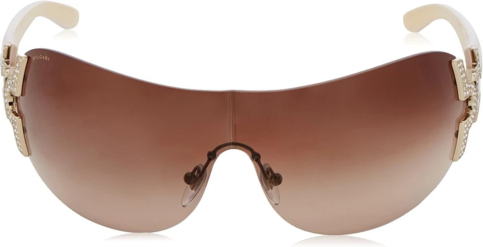 Bvlgari Vintage Sunglasses BV6065B 27813 Pale Gold / Brown Gradient Lens - Image 3 of 4