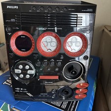 Philips FW-P567 Mini Hi-Fi Stereo System 5-Disc , Radio Cassette ,working.
