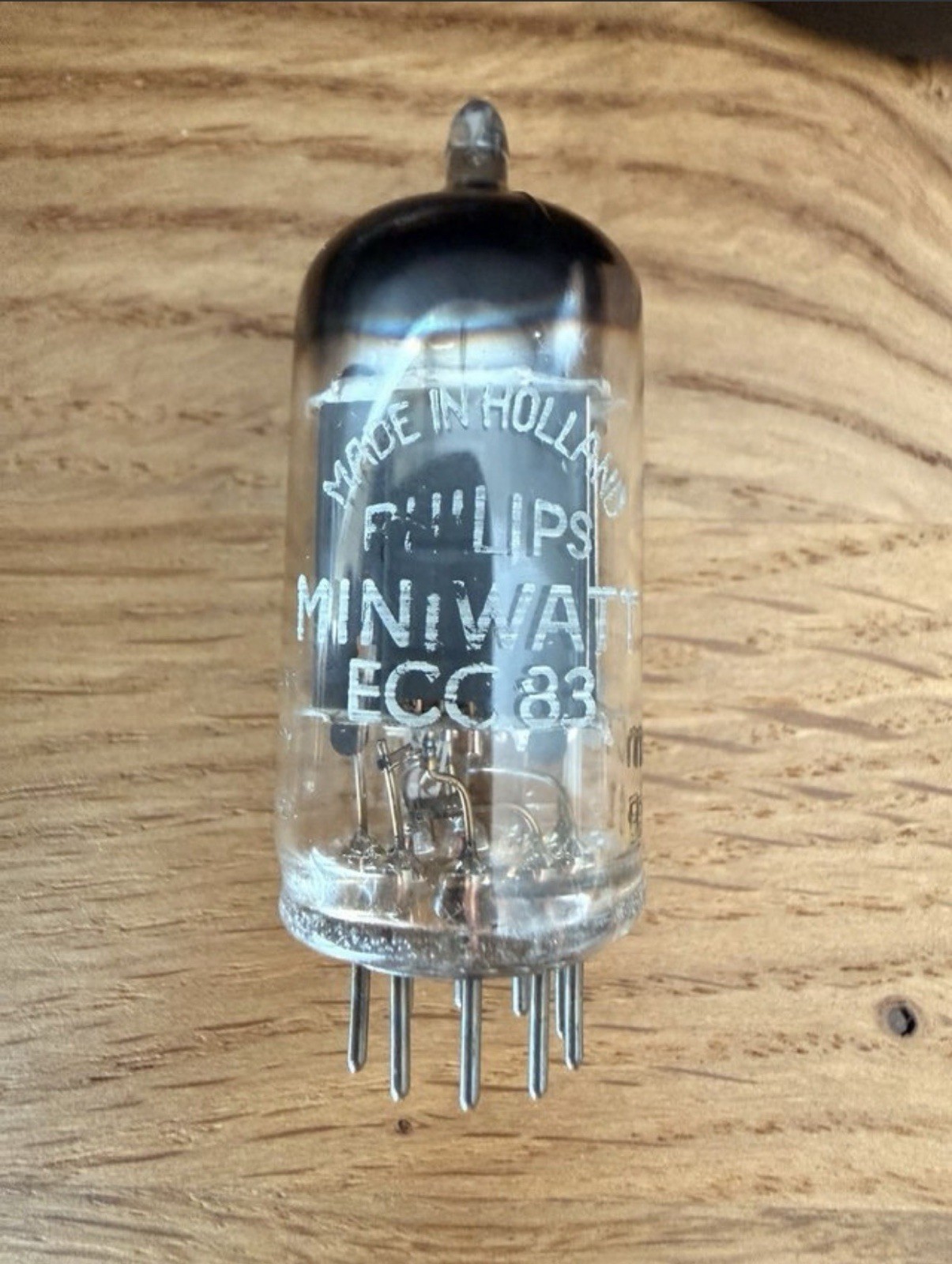 1 - Philips Miniwatt ECC83 / 12AX7, early 1956 Mullard Blackburn code mC1 / B61