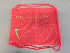 Nike Track  Field Drawstring Shoe Bag Crimson  Volt Color Divided Compartments