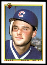 Greg Smith 1990 Bowman #31 Chicago Cubs MLB READ FREE SHIPPING AutographDen