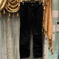 Wrangler Boys Black Straight Leg Jeans 14 Regular 29.5x29 Denim Button