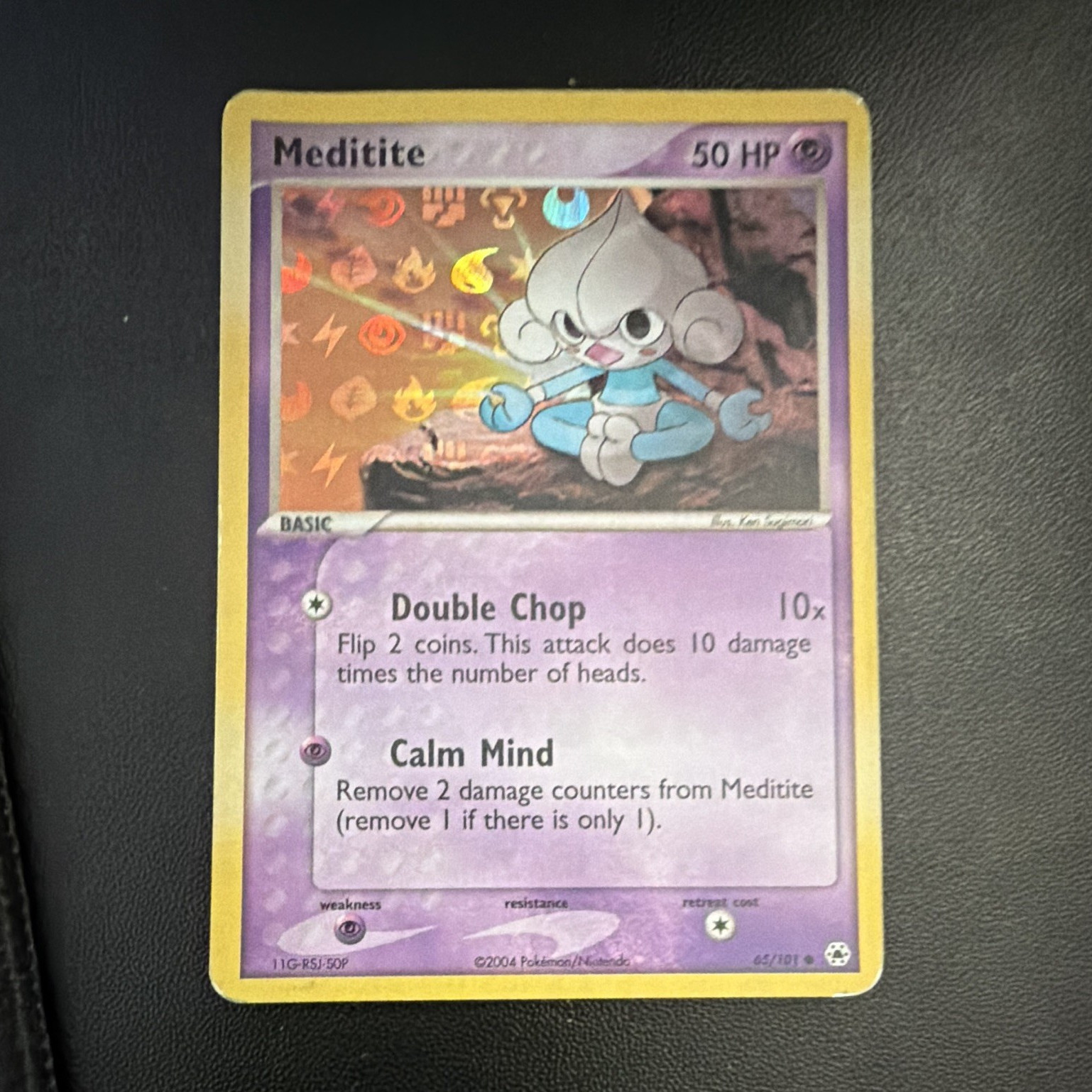 Pokemon TCG Meditite 65/101 Hidden Legends Reverse Holo NM