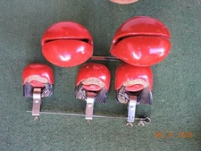 Vintage Ludwig/Leedy Temple Blocks Set of Five with Mounting Hardware