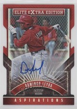 2015 Panini Elite Extra Edition Aspirations 7/100 Domingo Leyba #137 Auto v6p