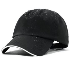 Mens Waterproof Baseball Cap Womens Rain Hat Foldable Outdoor Running Sun Fis...