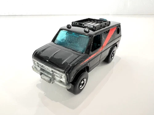 Vintage Hot Wheels BAJA BREAKER A-TEAM Diecast Van - Bubble Window - Hong Kong