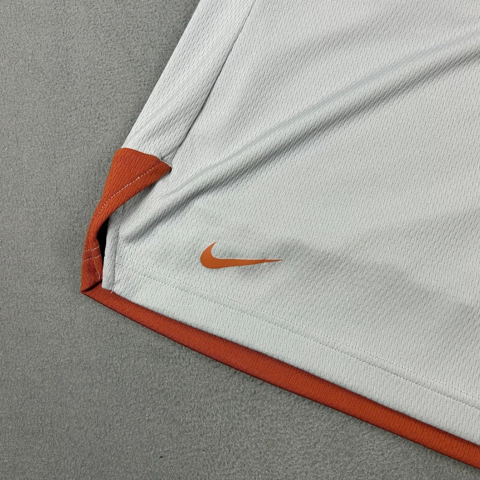 Texas Longhorns Shorts Mens 2XL Gray Orange NCAA Football Training Nike Dri-FIT - Image 2 of 4