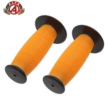 ALTA Black/Orange Mushroom Handlebar Grips 7/8"x 115mm Cruiser BMX Vintage Style