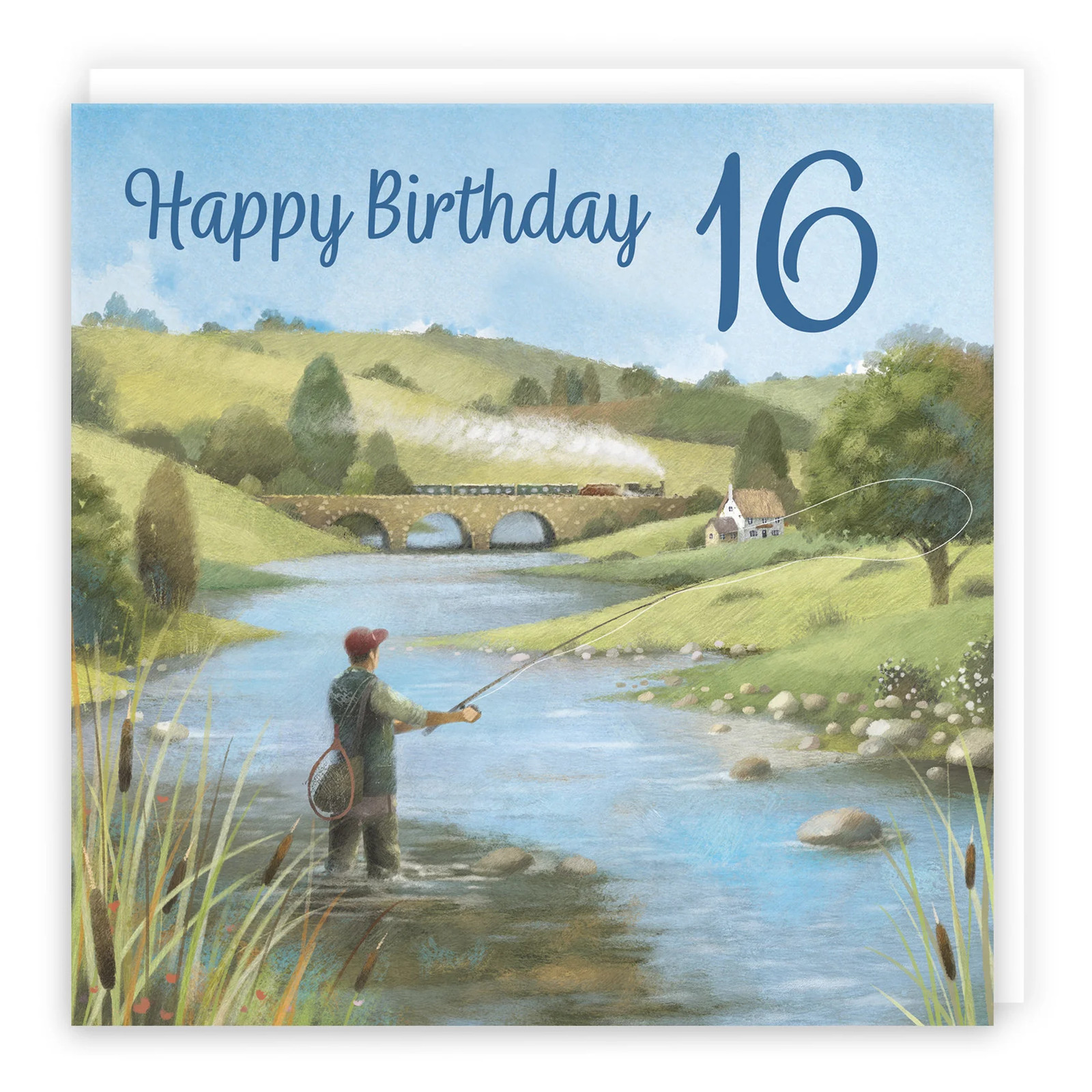 16th Fly Fishing Birthday Card Milo's Gallery