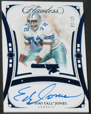 ED TOO TALL JONES 2024 Panini Flawless Champions Sapphire Autograph (02/10)