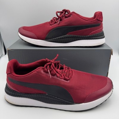 Puma Pacer Future Maroon Red Black Low Top Running Shoes 368073-14 Mens Size 9.5