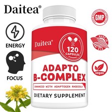 Vitamin B Complex 442mg 120caps With Biotin High Potency Balances Nerve Health