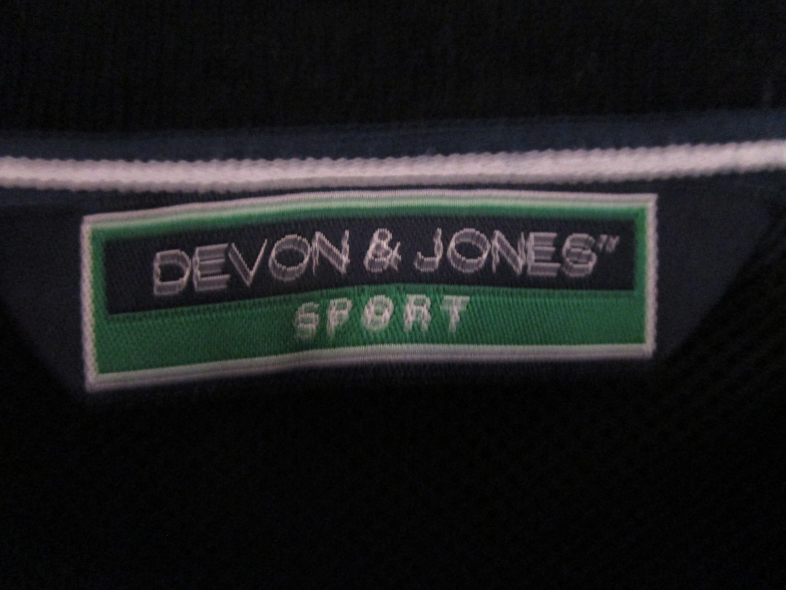 DEVON & JONES MEN BLACK GOLF JACKET PULLOVER WINDSHIRT Sz L Zip-off Slvs EUC