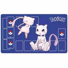Mew Mewtwo Pokemon Playmat With Zones Trading Card Game Play Mat 60cm 35cm 3mm