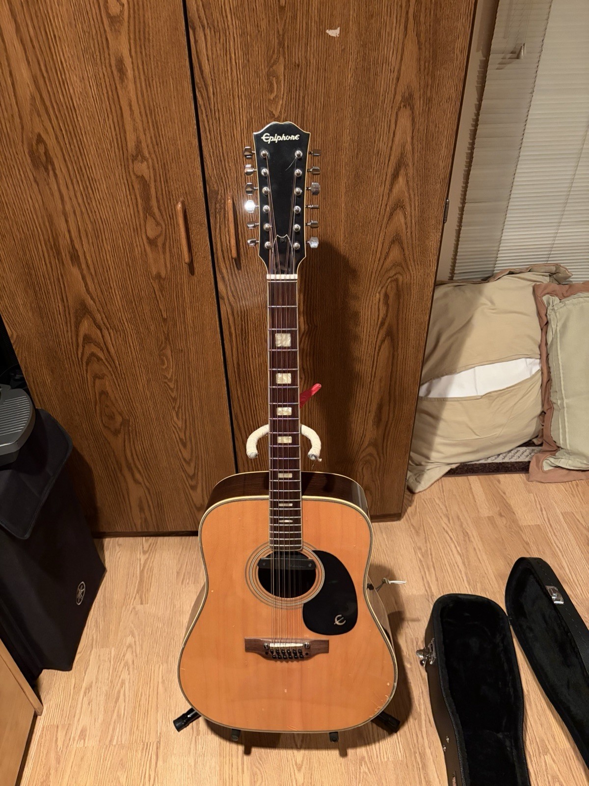 Vintage Epiphone FT-165 Bard 12-String Dreadnought Acoustic Guitar w /  Case