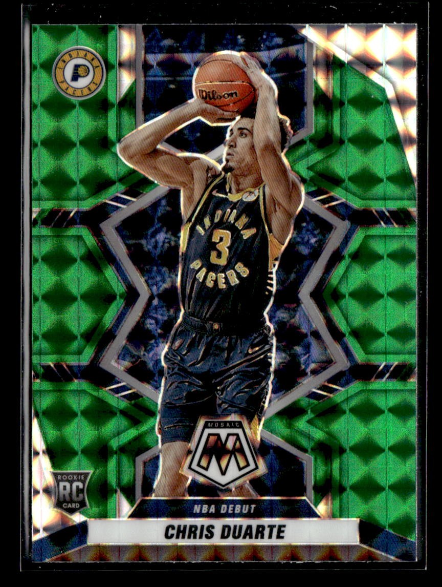 2021-22 Panini Mosaic Green #270 Chris Duarte RC D052