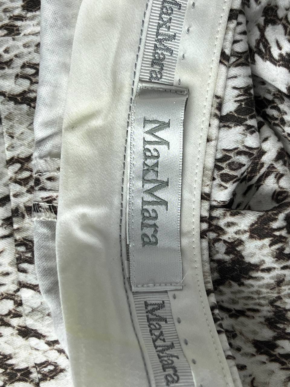 MAX MARA Women's Straight Cropped Python Print Pa… - image 10