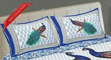 Attractive Print Cotton Double Bed Sheet With 2 Pillow Cover Occasion Gift