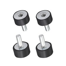 4 PACK 20mm x 10mm 4pcs M6 Male Female Rubber Mounts,Vibration Isolators