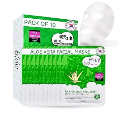 Esfolio - Pure Skin Aloe Essence Mask Sheet Set 25 ml x 10pcs