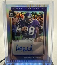 Ahmad Rashad 2025 Donruss Optic Signature Series Holo #SSH-AR MINNESOTA VIKINGS