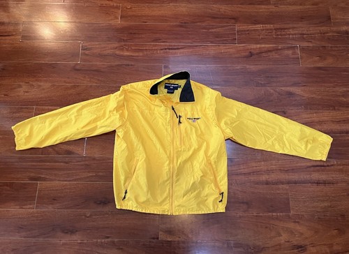 Vintage Ralph Lauren Polo Sport Windbreaker Yellow Men’s Large Back Pocket