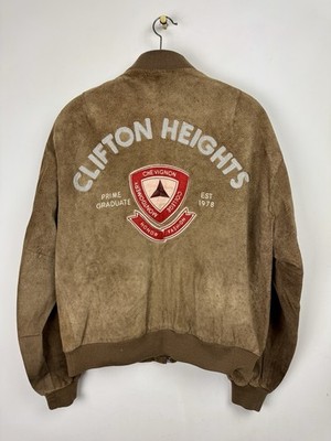 Chevignon Lederjacke Vintage Selten Collector Style Bomber College US Hype
