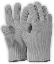 1 Pair Grey Heat Resistant Gloves Oven Gloves Heat Resistant With Fingers Oven M