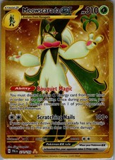 meowscarada ex pokemon card value Graded: 256/193 Paldea Evolved (2023) SIR Holo PSA 10 RarityPromo Hit Points310 HP Ability Magic Bouquet You must discard a [G] Energy card from your hand in order to use this Ability Meowscarada ex Paldea Evolved Pokemon