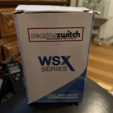 Sensor Switch WSX PDT WH LED Wall Switch Occupancy sensors, Relay, White New